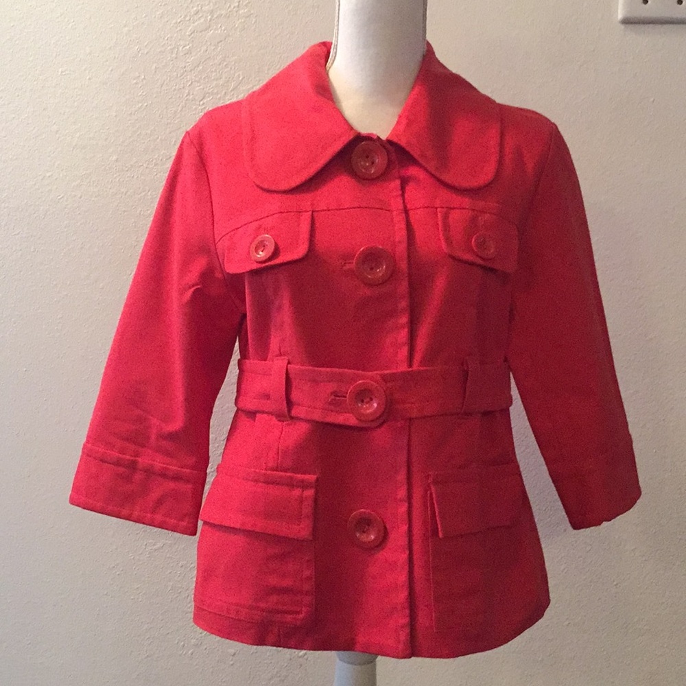 Red Trench jacket